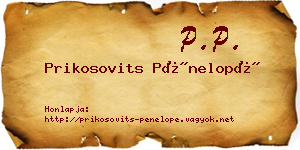 Prikosovits Pénelopé névjegykártya